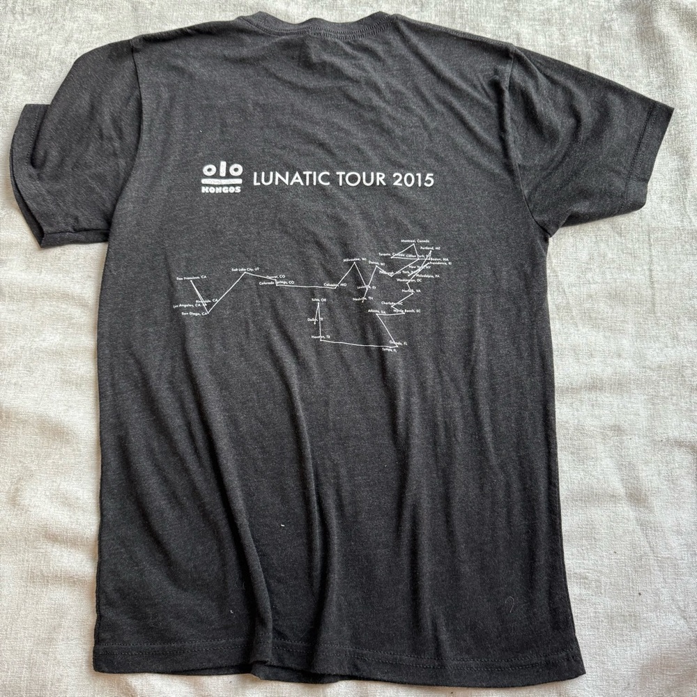 Lunatic Tour 2015 Graphic T-Shirt Charcoal Women’s Size S Band Tee - Picture 4 of 4